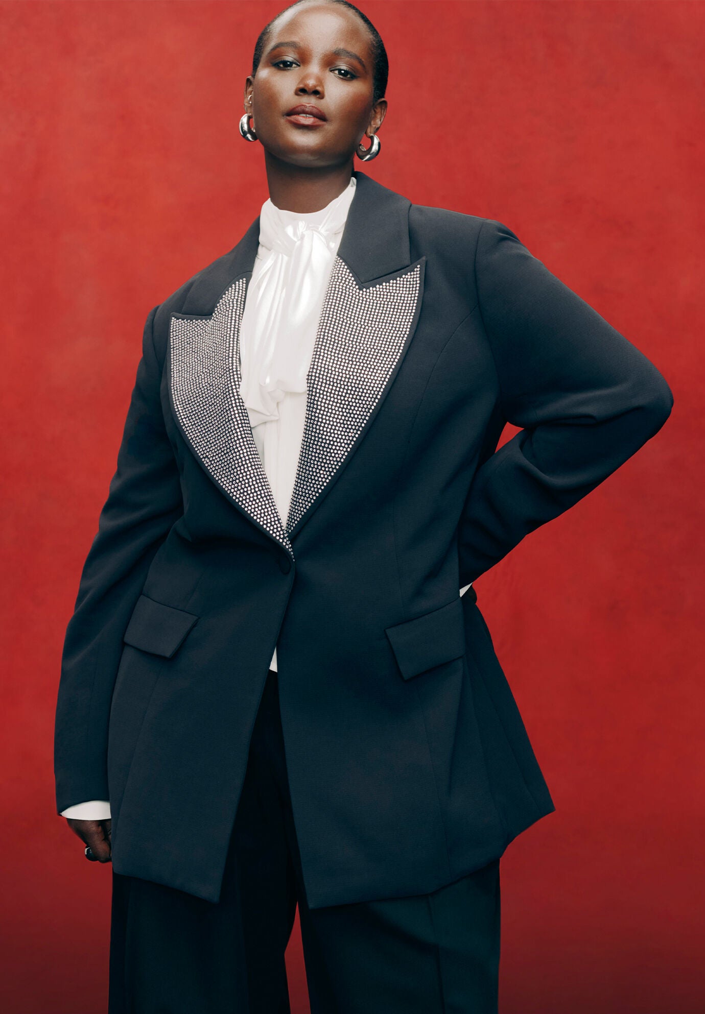 Plaid Tweed Blazer | Eloquii Plaid Tweed Blazer | Eloquii