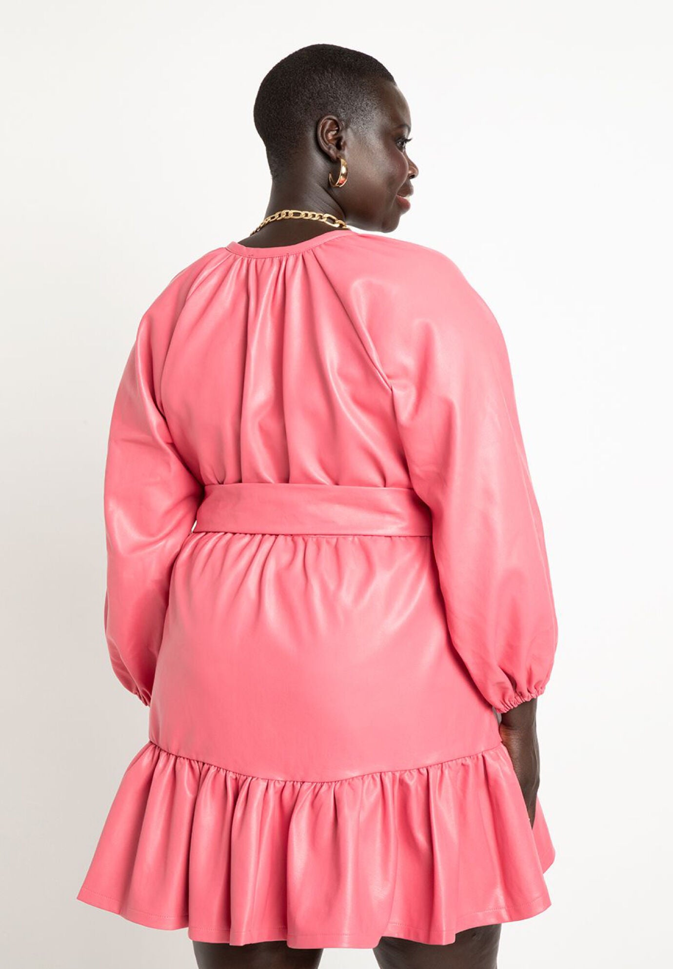 Eloquii leather dress sale