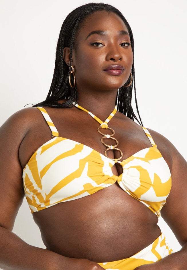 Convertible Ring Detail Bikini Top, , on-hover image number null