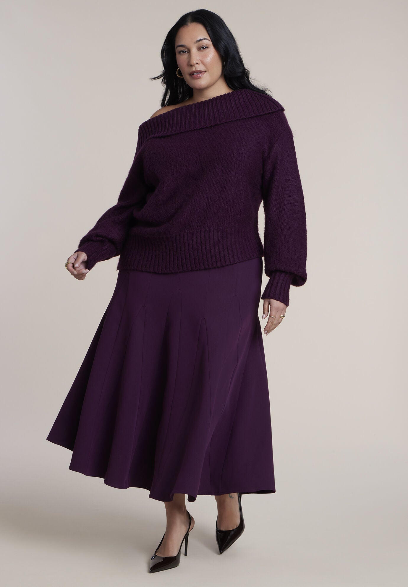 Structural Midi Skirt