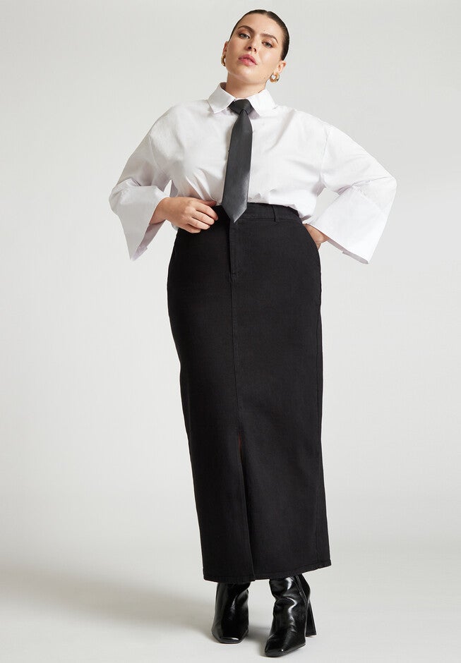 Poplin Shirt With Tie, , alternate image number null