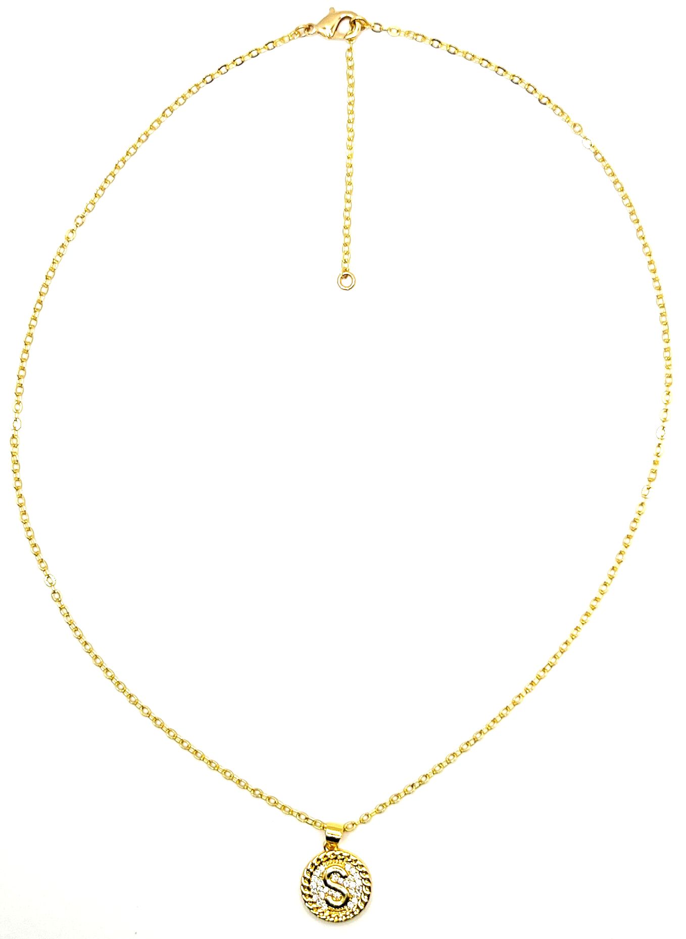 Lustre Initial Necklace, S, hi-res image number 0