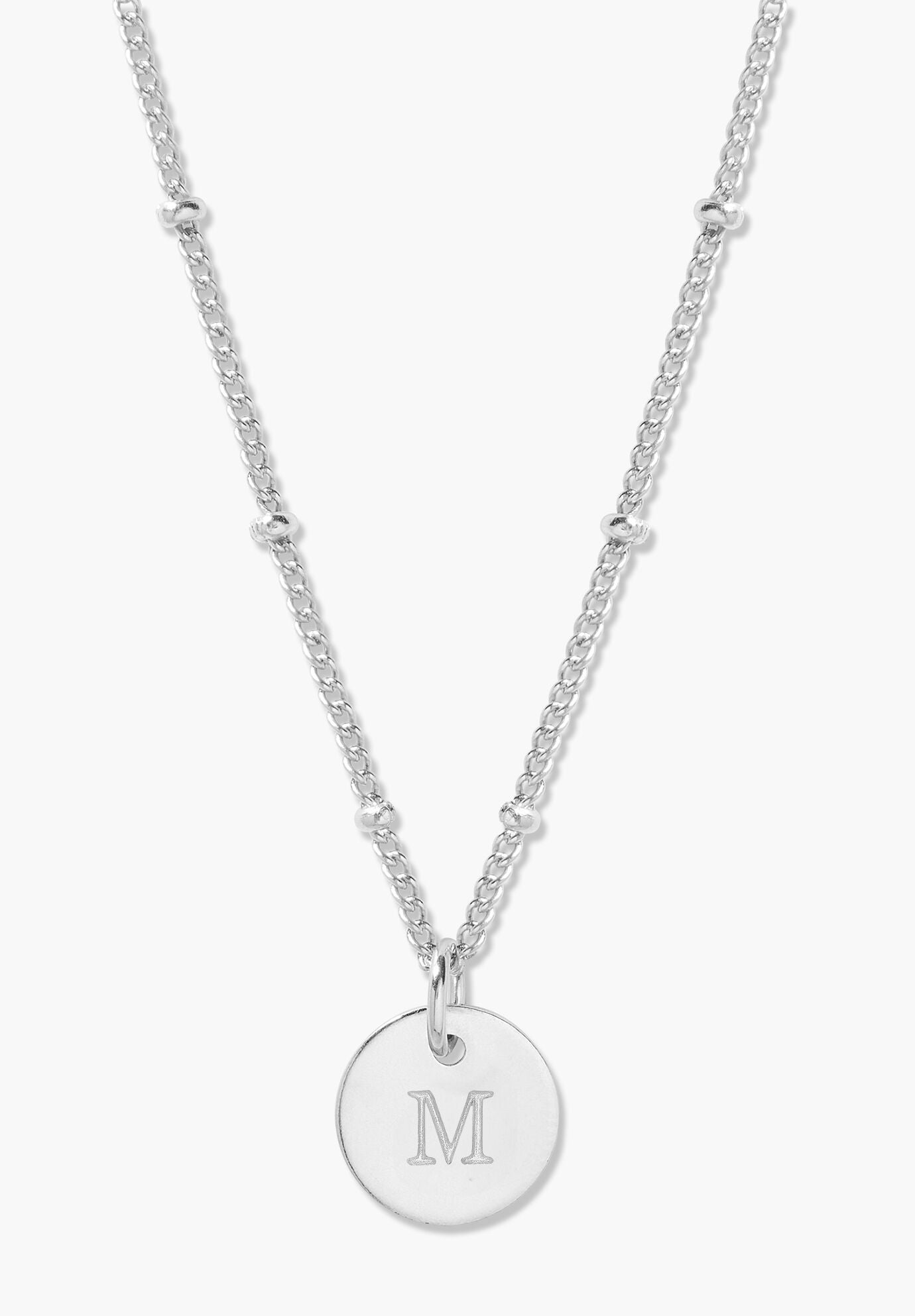 Madeline Silver Initial Pendant
