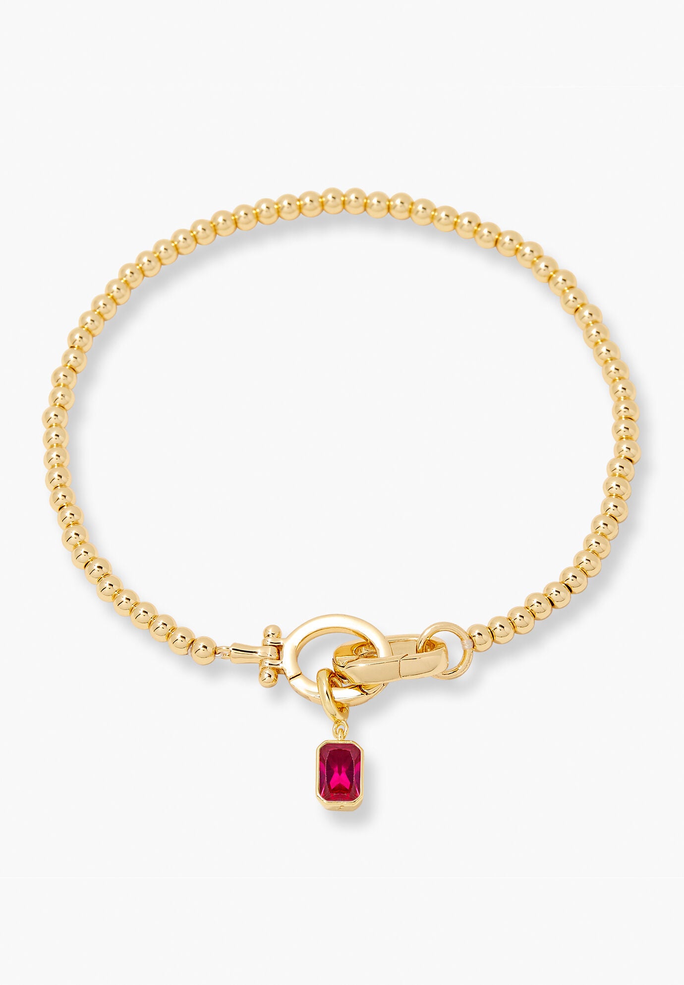 Mackenzie Gold Birthstone Bracelet, JULY, hi-res image number 0