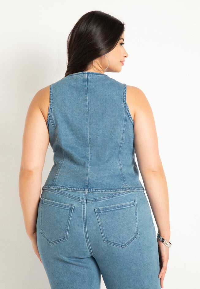 Denim Vest, , on-hover image number 1