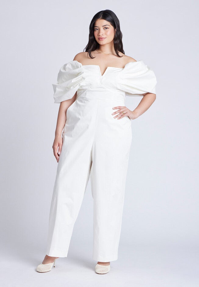 Off The Shoulder Jumpsuit, COCONUT MILK, hi-res image number null