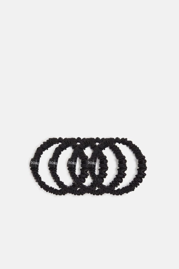 Scrunchie Set Black, BLACK, hi-res image number 0
