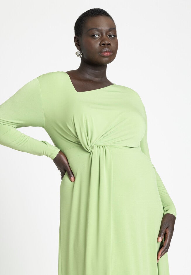 Twist Detail Fit And Flare, TENDRIL, alternate image number null