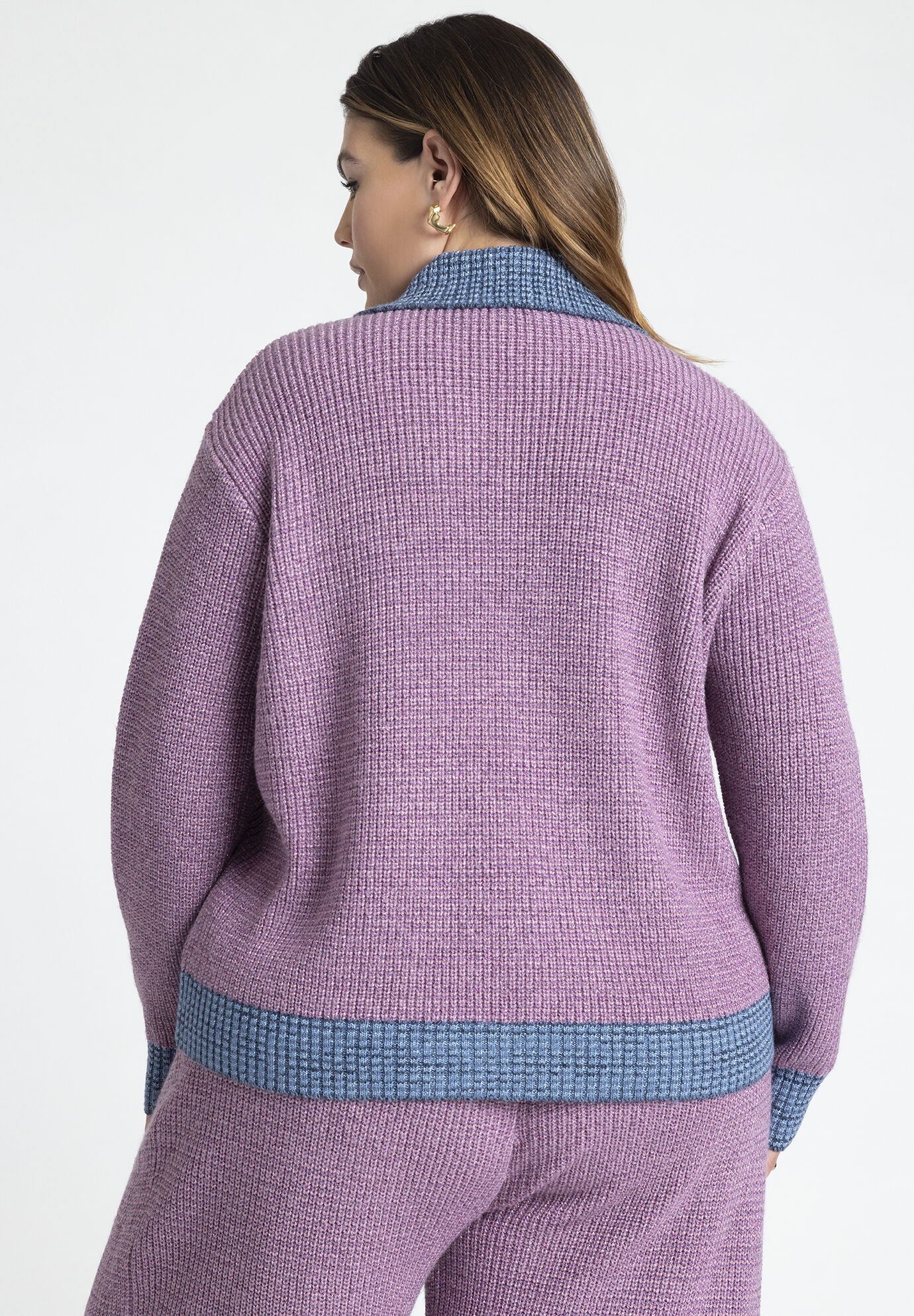 Shimmer Sweater Jacket With Pockets Eloquii