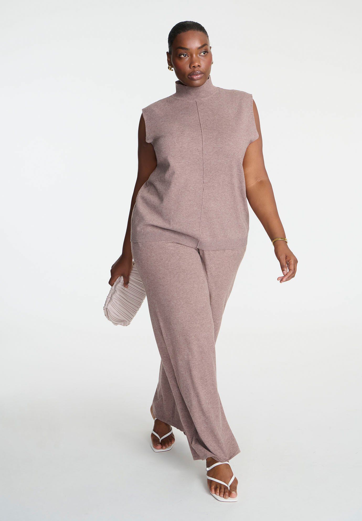 Knit Wide Leg Sweater Pant