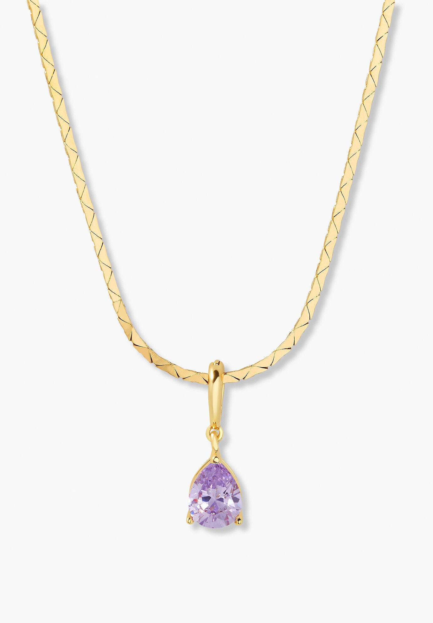 Melrose Teardrop Birthstone Necklace