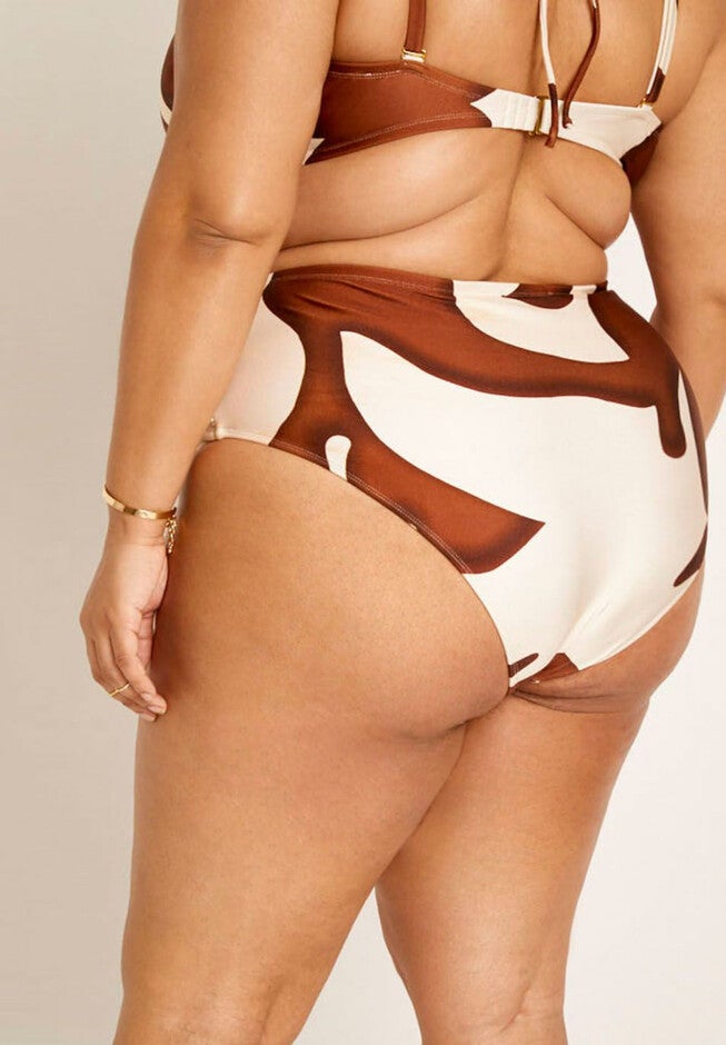 Gabi Fresh Swim x ELOQUII Super High Waisted Bikini Bottom with Twist Front, , alternate image number null