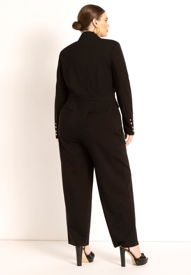 Suit-Styled Jumpsuit, , alternate image number null