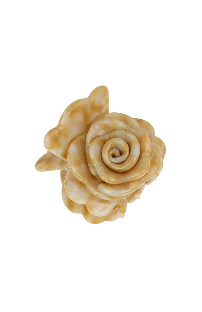 Hazel Bloom Claw Clip, BROWN WHITE, hi-res image number 0