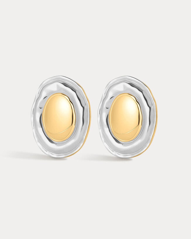 The Formentera Studs- Gold, GOLD, hi-res image number 0
