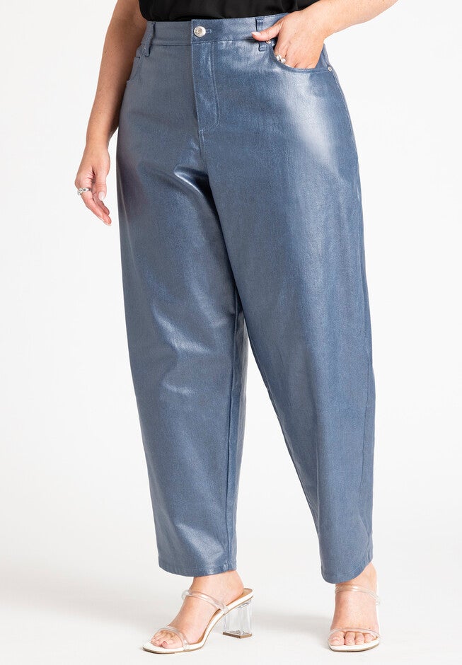 Coated Denim Jean, LIGHT WASH, on-hover image number null
