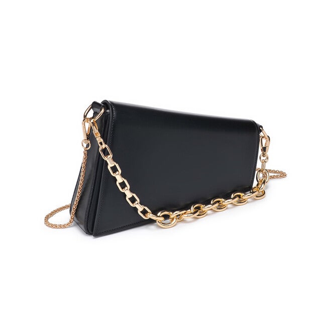 Marla Asym Faux Leather Crossbody, BLACK, on-hover image number 1