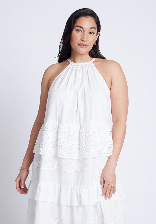 Lace Detail Aline Dress, JET STREAM, alternate image number null