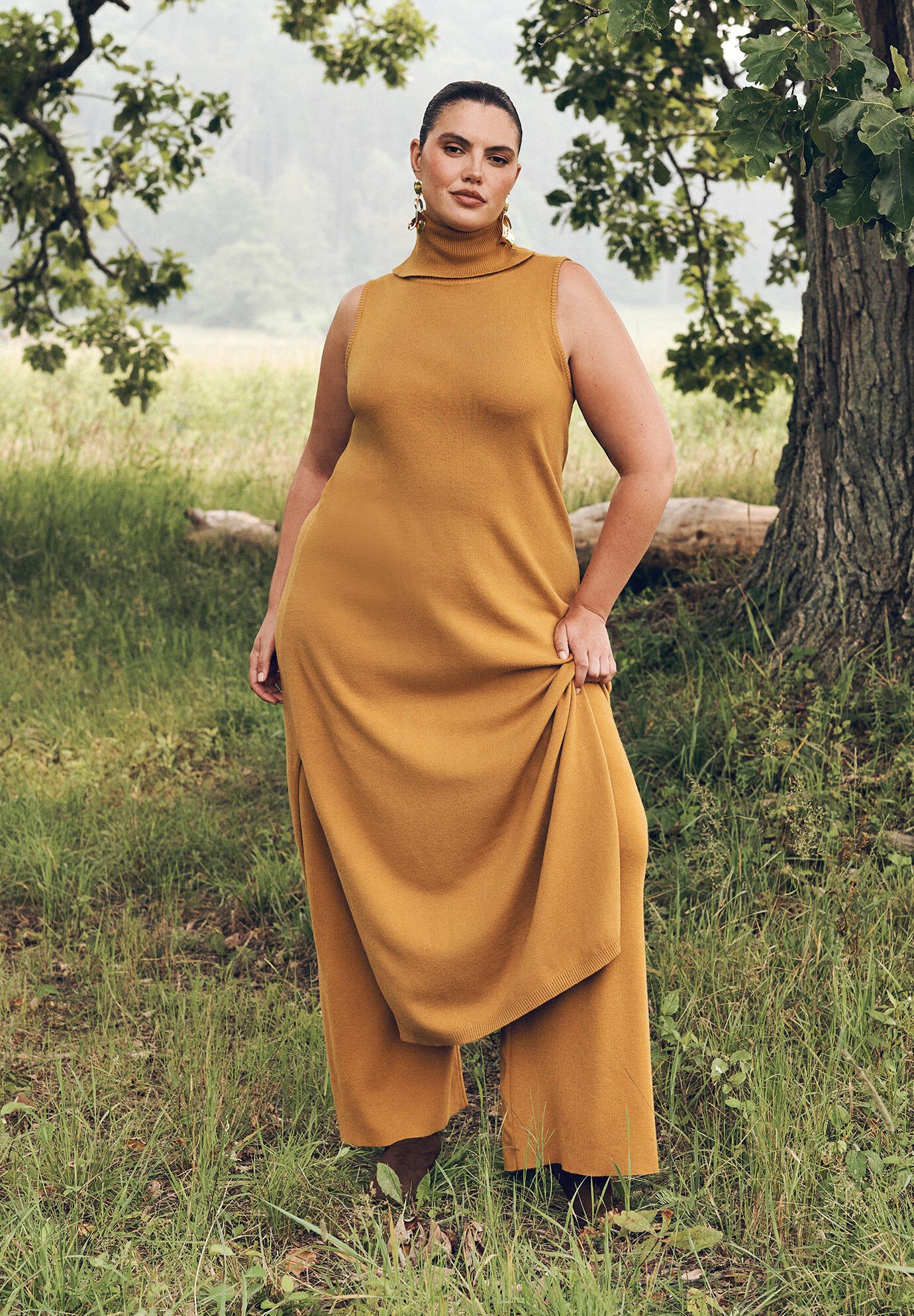 Turtleneck Sweater Maxi Dress