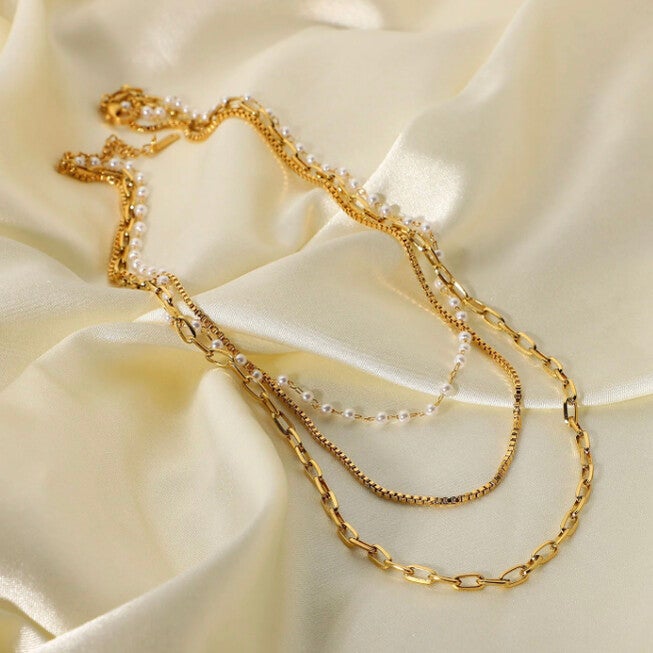 Hailey Necklace, GOLD, alternate image number null