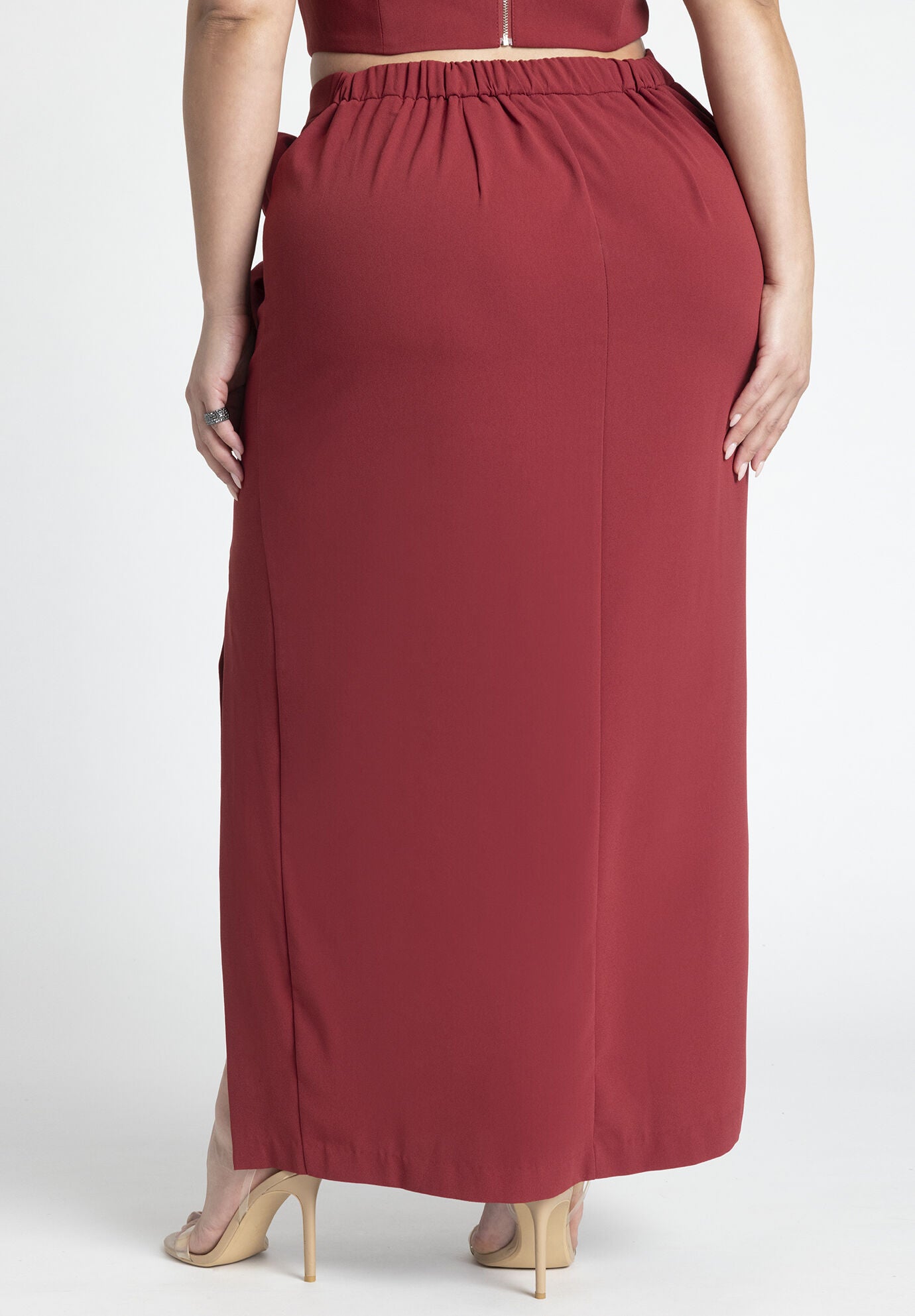 Rosette Maxi Skirt Eloquii