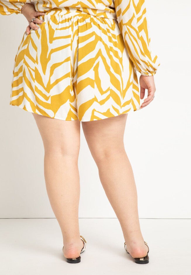 Printed Coverup Swing Shorts, , alternate image number null