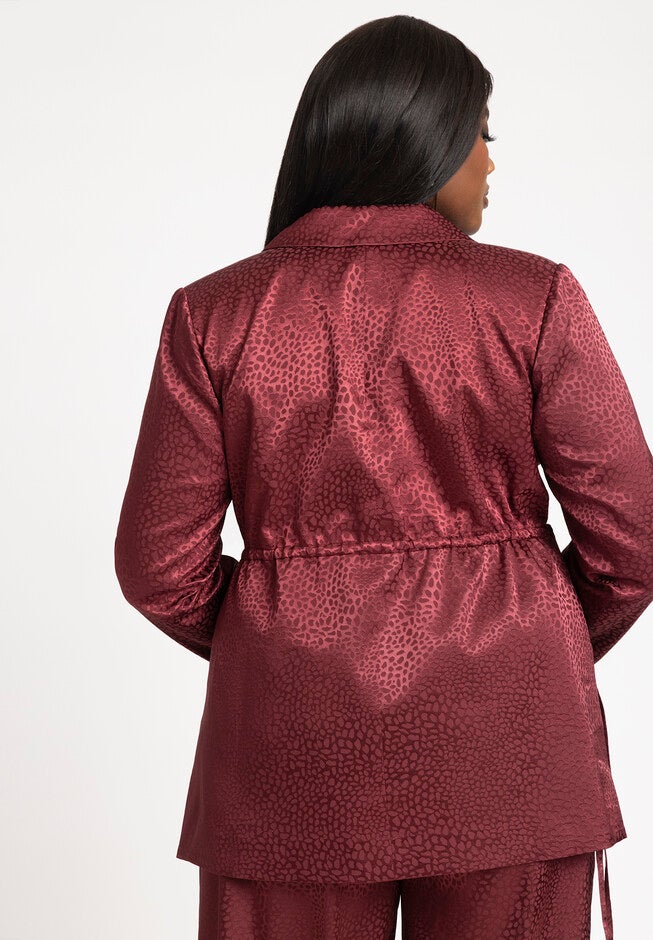 Blazer With Long Ties, DARK GRAPE, on-hover image number null