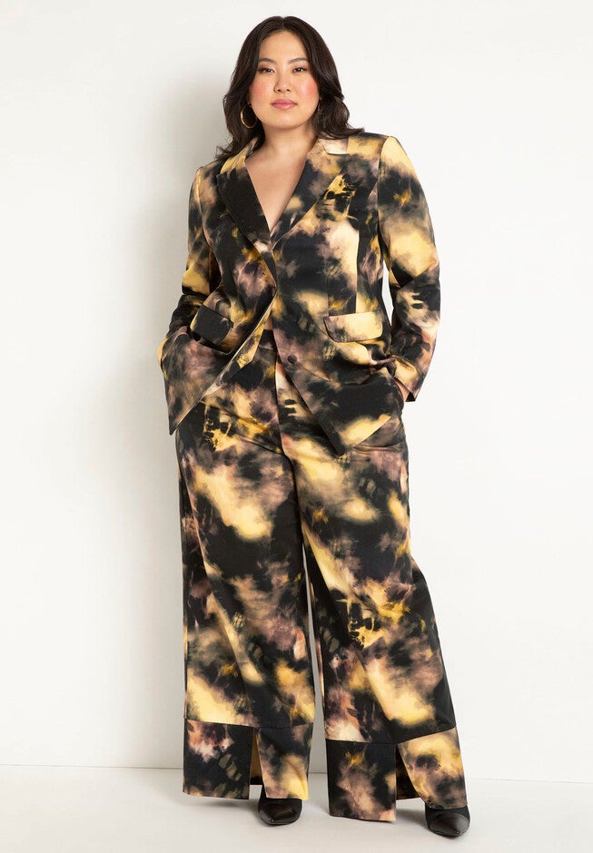 Single Breasted Printed Blazer, , alternate image number null