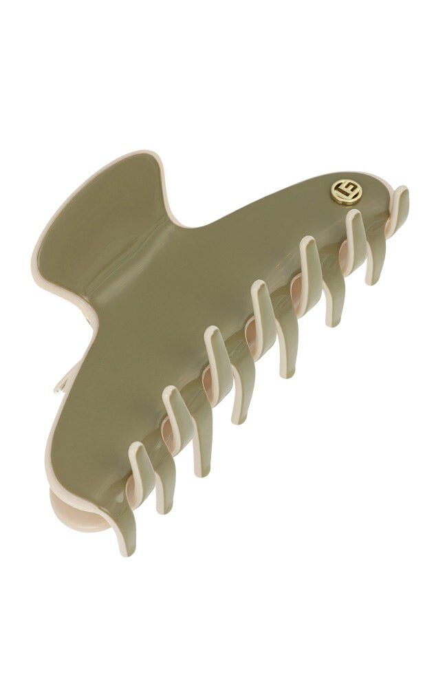 Amelie Claw Clip, GREEN CREAM, hi-res image number 0