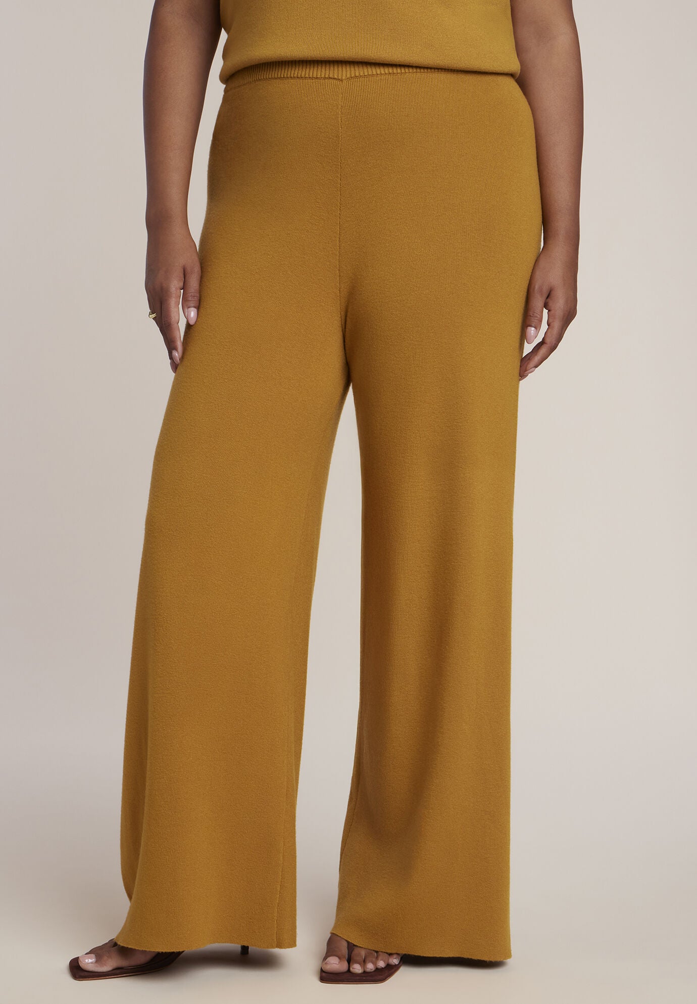 Wide-Leg Sweater Pant