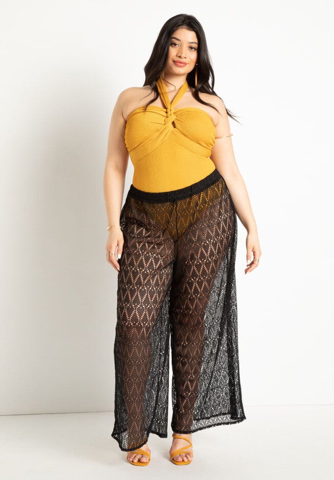 Braided Halter Swimsuit, , alternate image number null