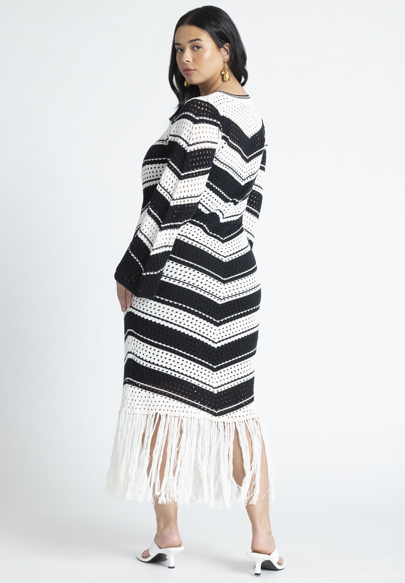 Eloquii fringe dress hot sale
