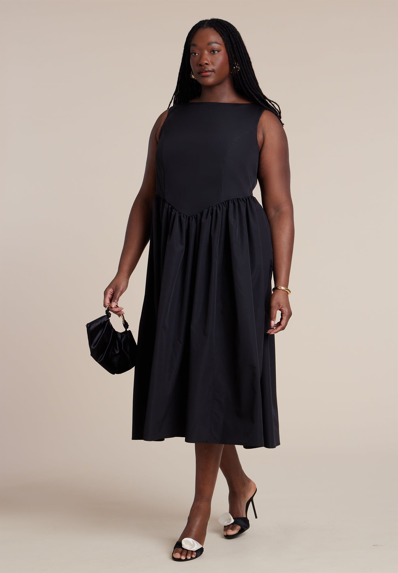 pleated fabric dresses Bethany Pleated Midi Dress