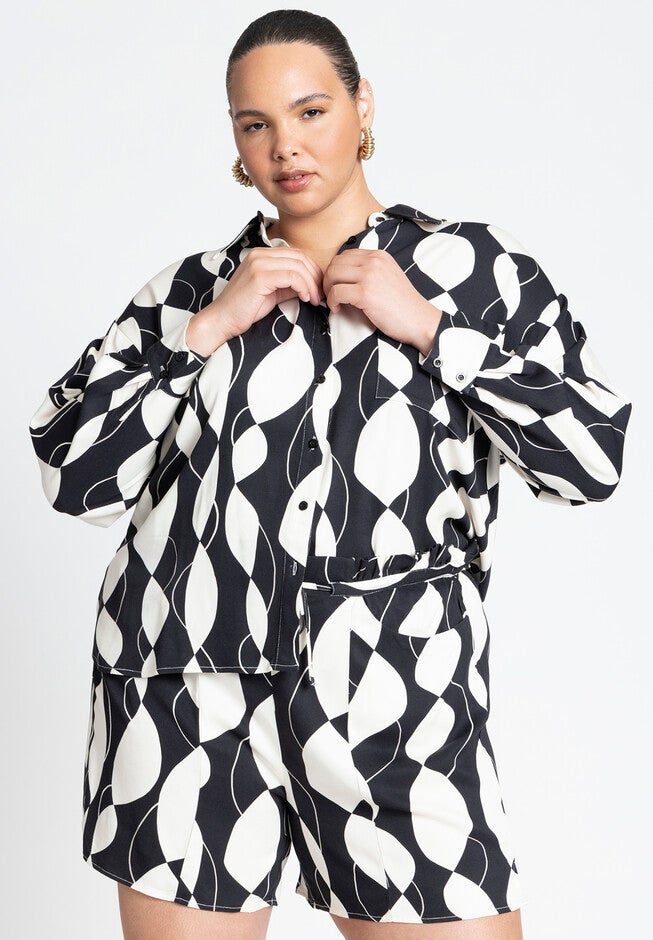 Relaxed Button Down, BLACK AND BONE, hi-res image number null