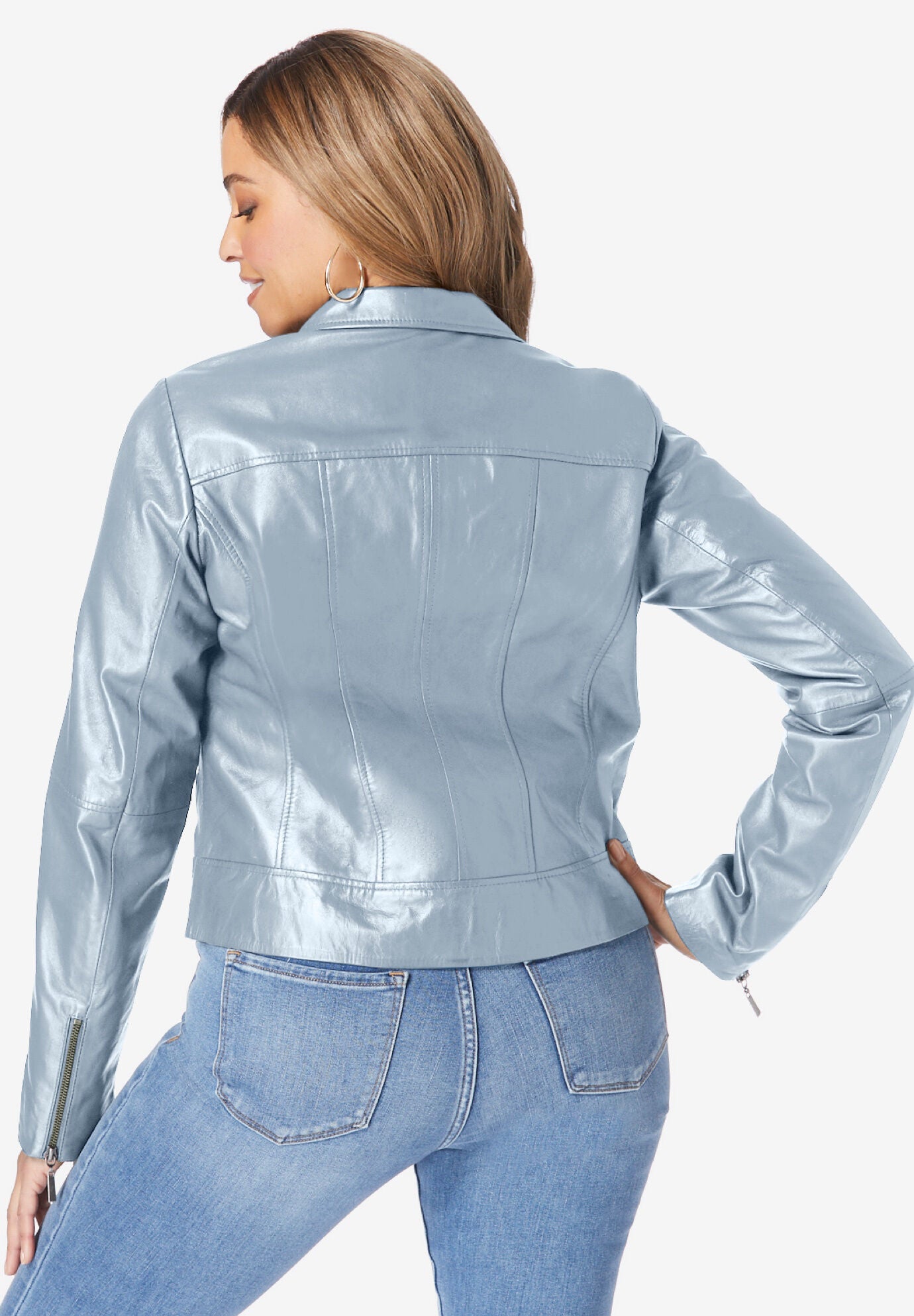 Leather Moto Jacket Eloquii