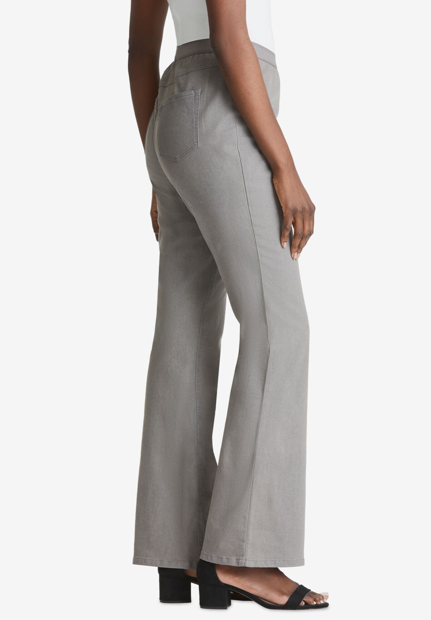 Stretch Denim Bootcut Jegging, , alternate image number 2