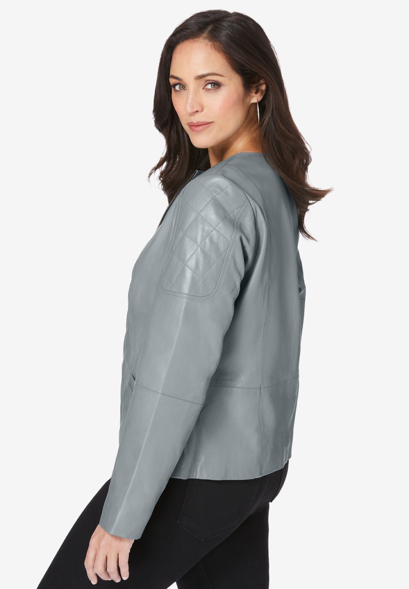 Quilted Leather Jacket, , alternate image number 2