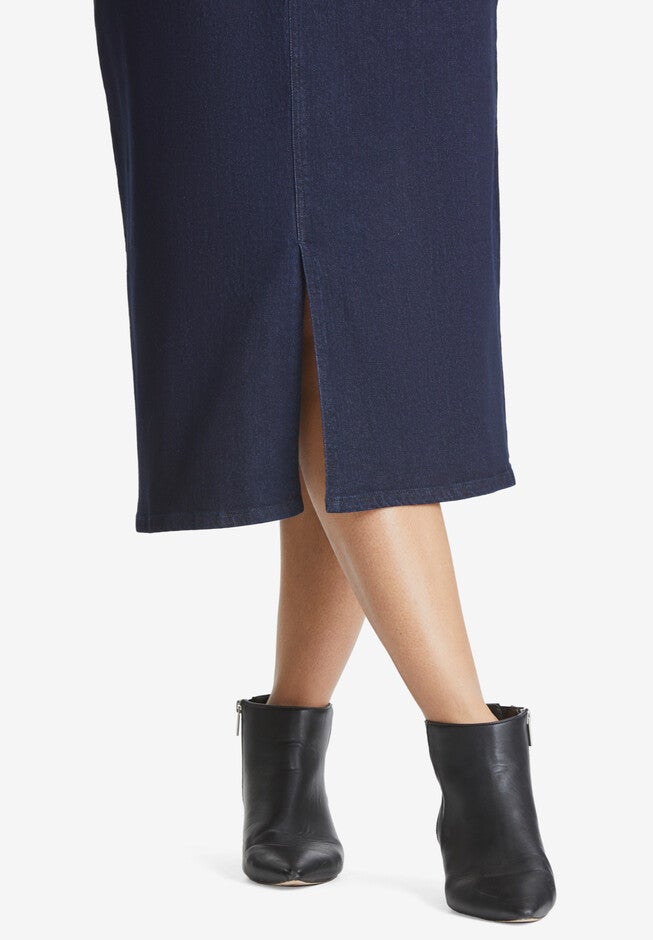 Refined Denim Skirt, , alternate image number 3
