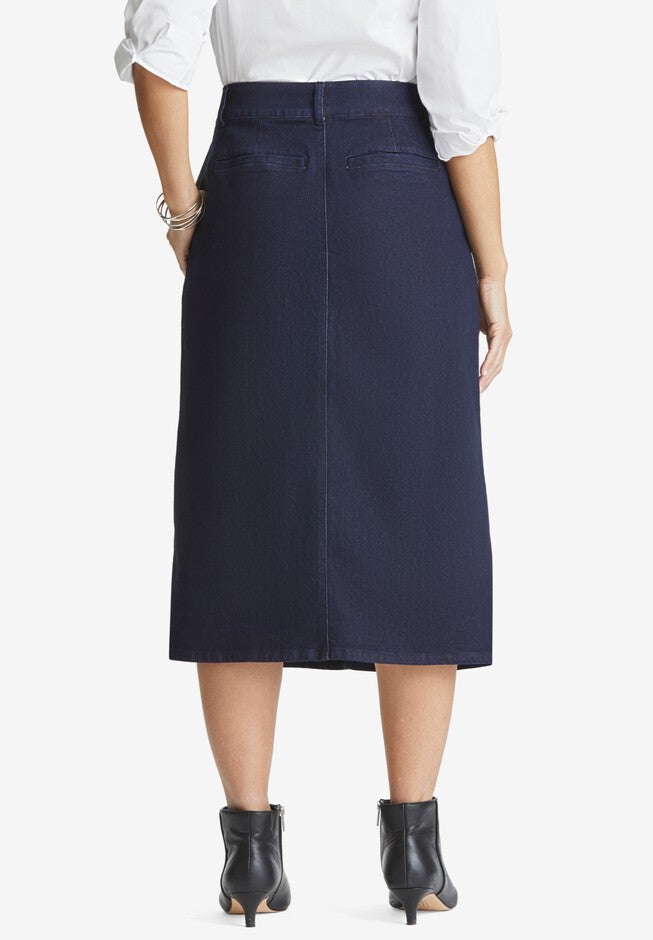Refined Denim Skirt, , on-hover image number 1