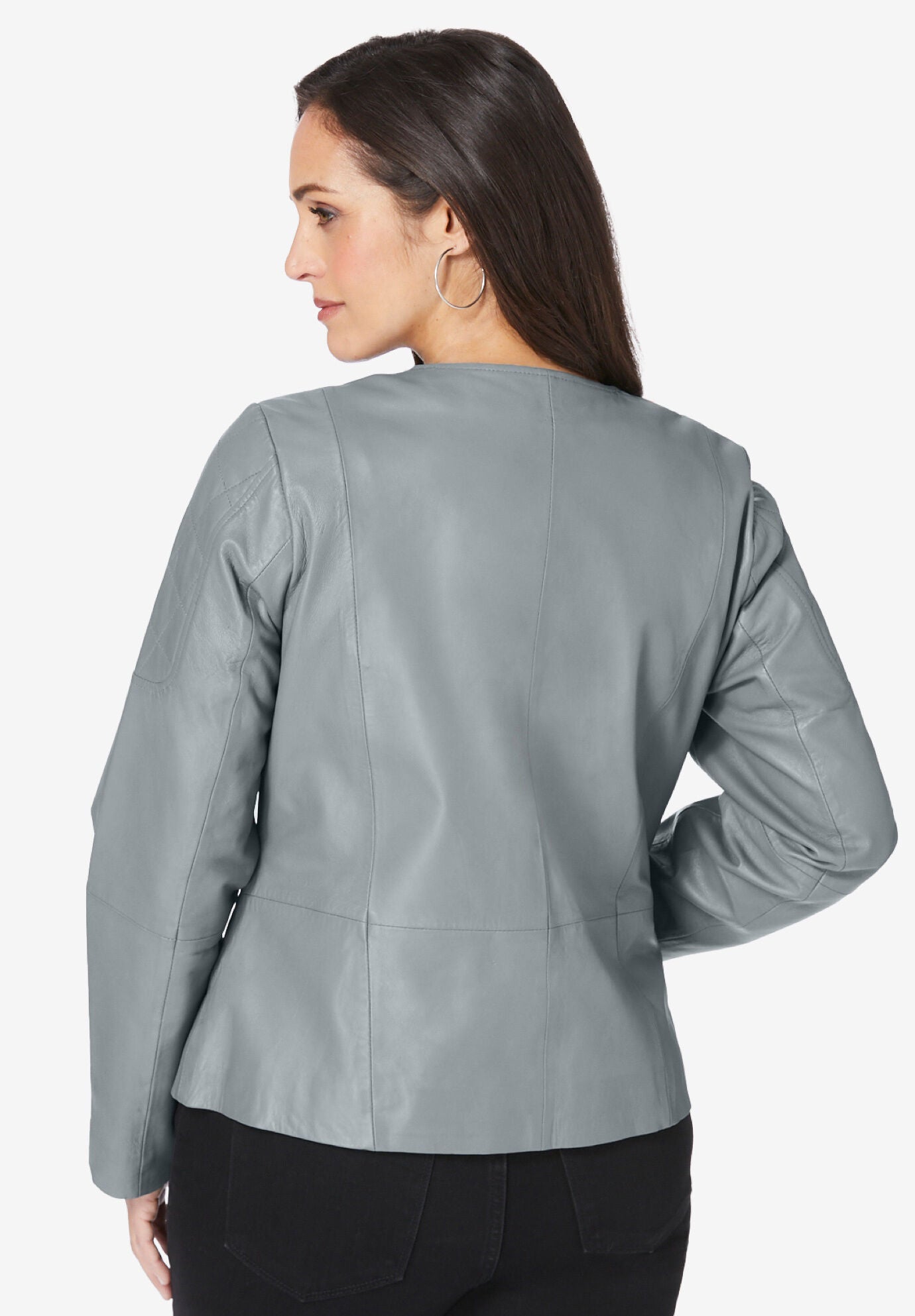 Quilted Leather Jacket, , on-hover image number 1