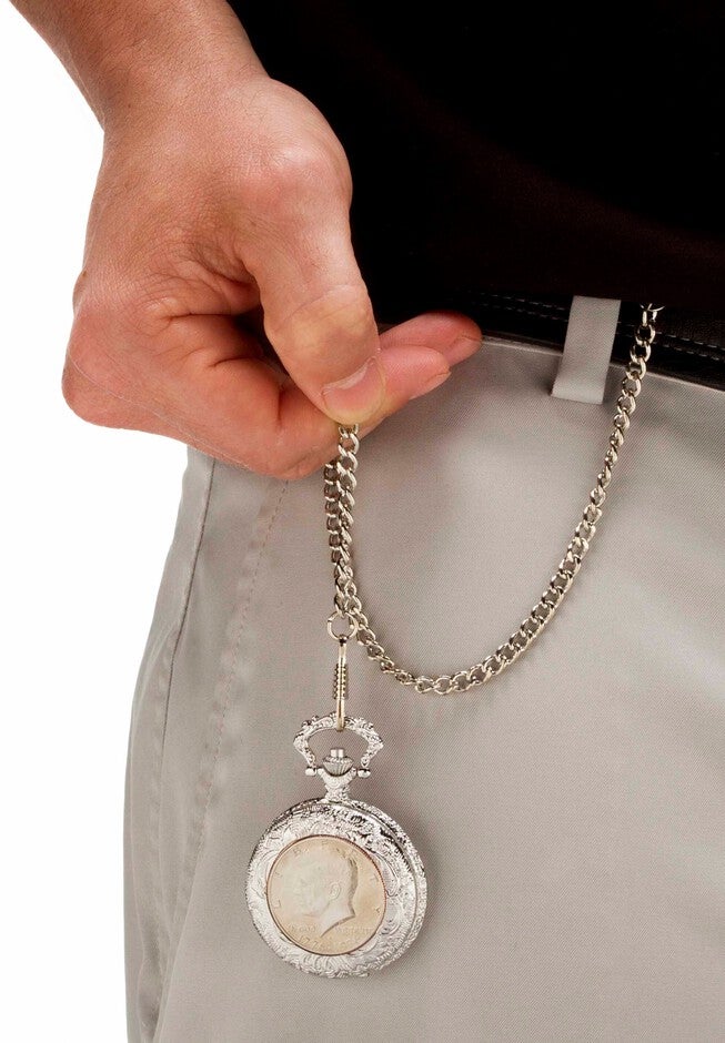 Silvertone JFK Bicentennial Watch with 13 inches Chain, , alternate image number null