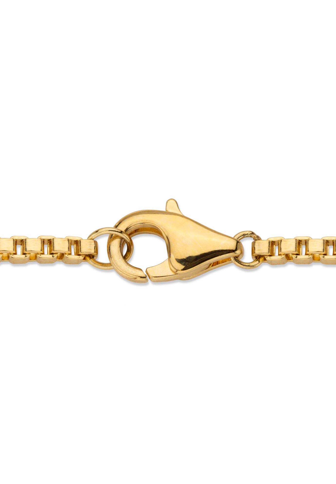 Gold-Plated Lion Head Pendant with Cubic Zirconia accents with 22 inches Chain, , on-hover image number 1