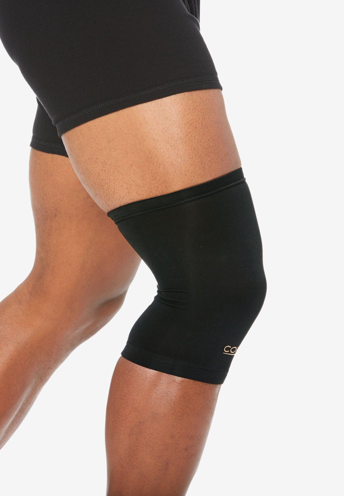 CopperFit Compression Knee Sleeve, BLACK, hi-res image number 0
