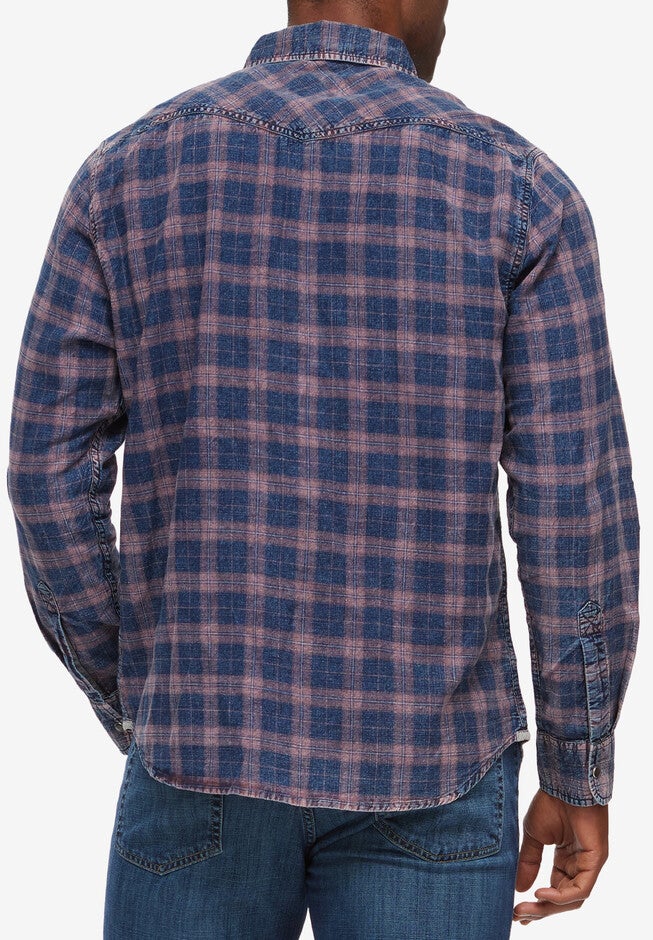 Flag & Anthem® Long Sleeve Vintage Wash Western Shirt, , on-hover image number 1