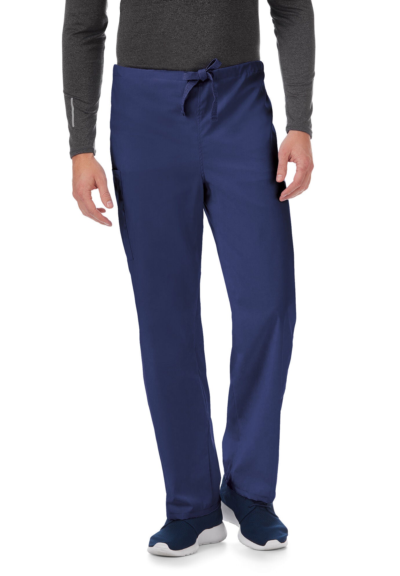 Unisex Drawstring Scrub Pant, NAVY, hi-res image number 0