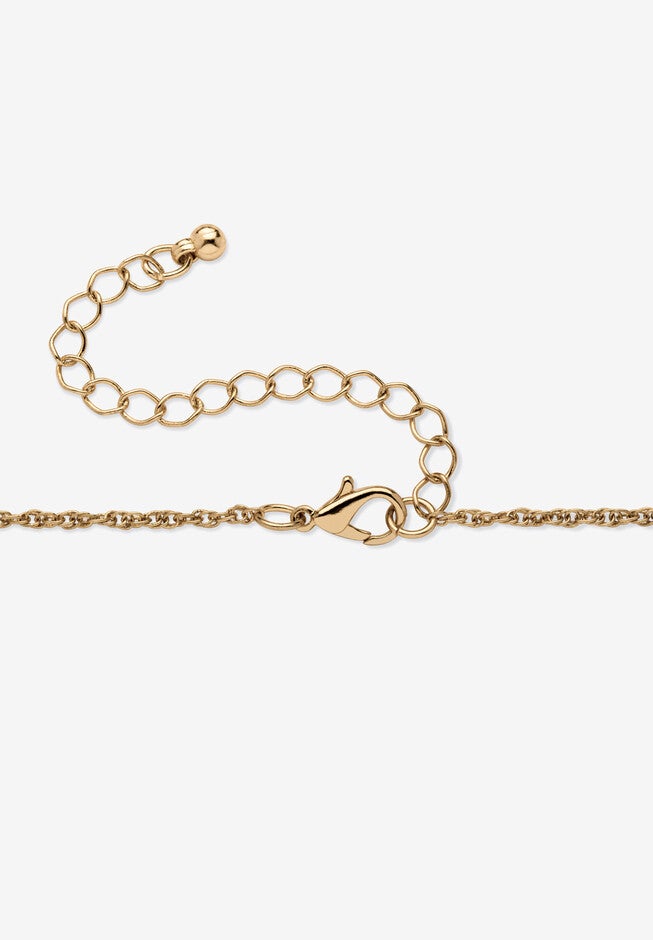 Genuine Half Dollar Pendant Necklace In Yellow Goldtone, , on-hover image number null