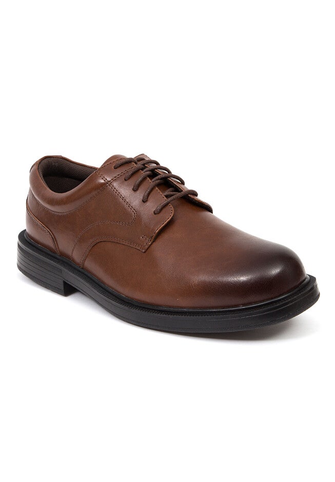 Times Plain Toe Oxford Dress Shoes, BROWN, hi-res image number 0