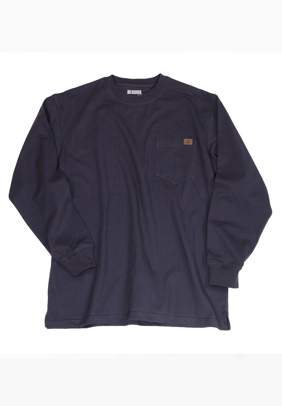 Long-Sleeve Cotton Tee with Pocket, , alternate image number 3