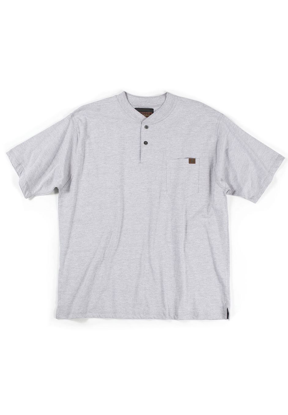 Short-Sleeve Henley Shirt, ASH HEATHER, hi-res image number 0