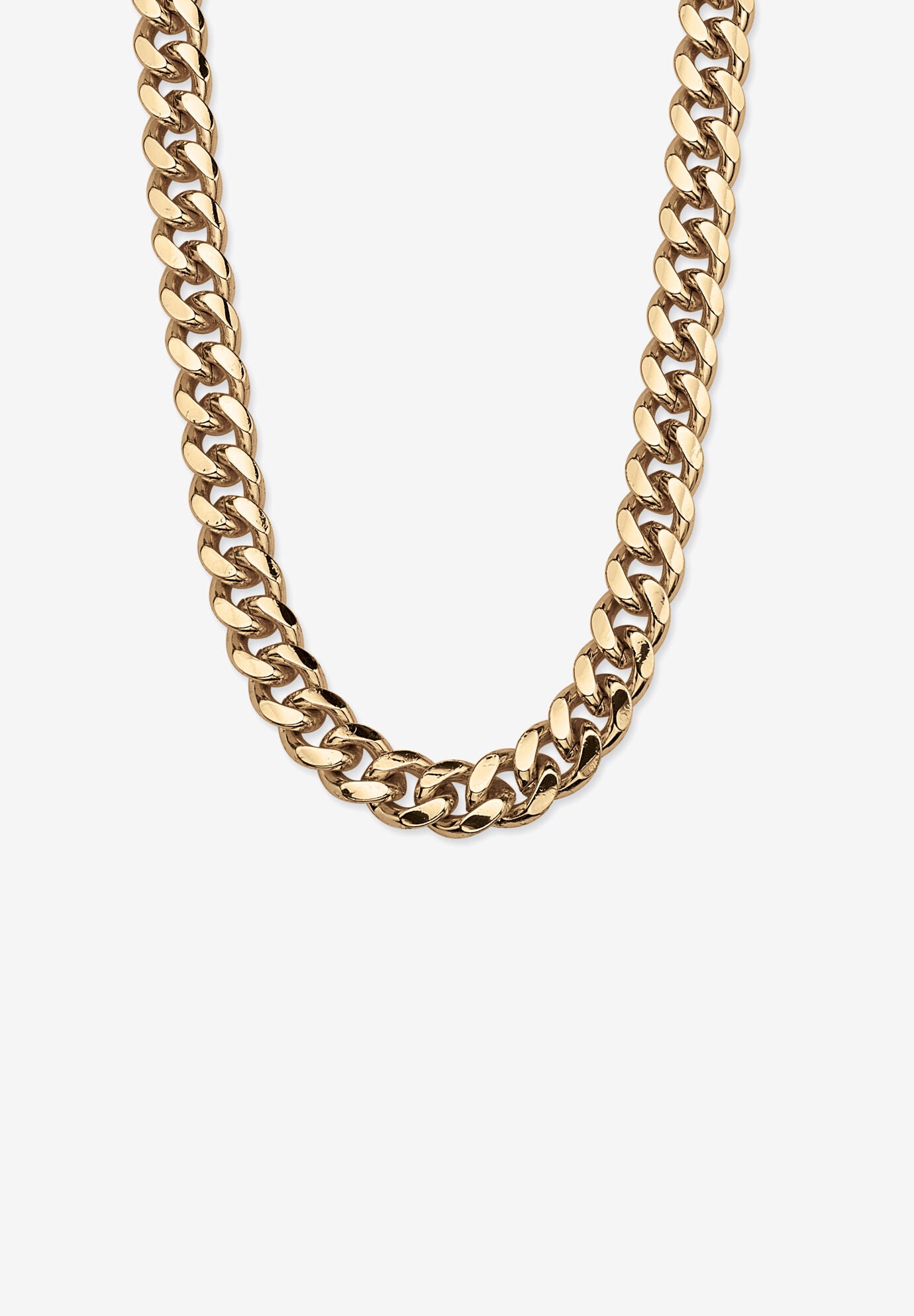 Curb-Link Necklace, YELLOW GOLD, hi-res image number 0